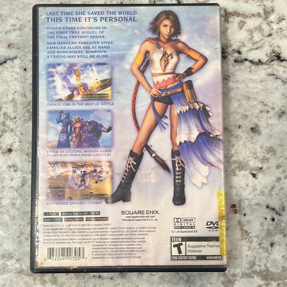 Final Fantasy X-2 PS2 (Sony PlayStation 2, 2003) - Picture 2 of 4
